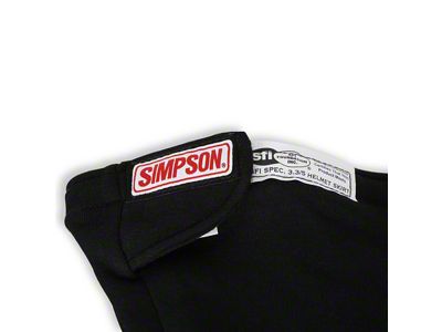 Simpson Carbon X Helmet Skirt; Black