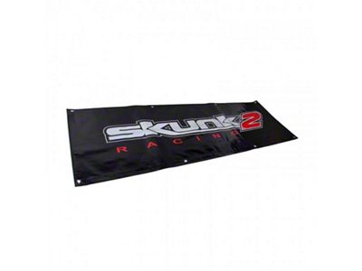 Skunk2 Racing 5 FT. Vinyl Shop Banner Black - 836-99-1443
