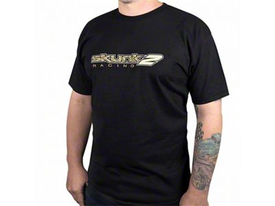 Skunk2 Racing Camo T-Shirt; Black; XL