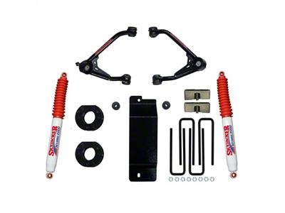 SkyJacker 2007-2013 GM 1500 4WD 3.5-4in UCA Lift Kit w/Rear - C7350PH