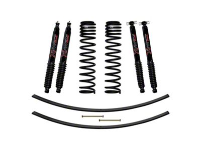 SkyJacker Jeep XJ 3in FR Dual Rate Long Coil Suspension - JC301BPBLT