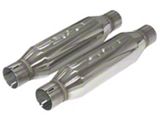SLP Exhaust LoudMouth 2.5in Inlet / Outlet Bullet-Type Resonator - 31062