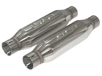 SLP Exhaust LoudMouth 2.5in Inlet / Outlet Bullet-Type Resonator - 31062