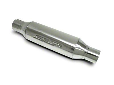 SLP LoudMouth Bullet-Type Resonator Muffler; 2.50-Inch Inlet/ 2.50-Inch Outlet (Universal; Some Adaptation May Be Required)