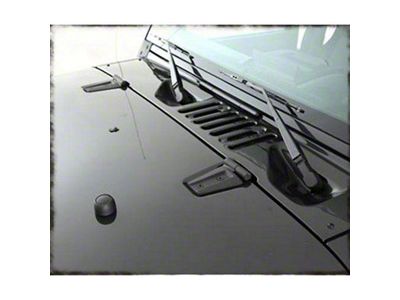 Smittybilt COMPLETE HOOD KIT BLK