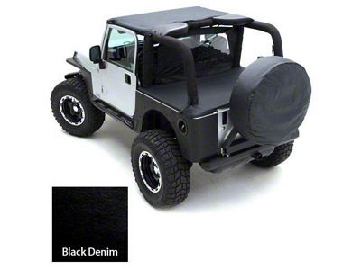 Smittybilt SPARE TIRE CVR DEN BLK