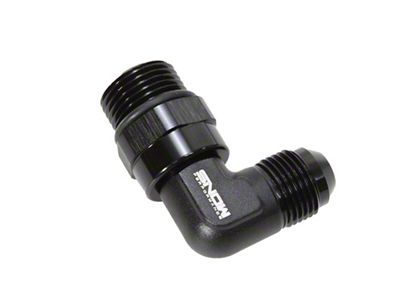 Snow Performance 10 ORB to 8AN 90 Degree Swivel Fitting Black - SNF-60189