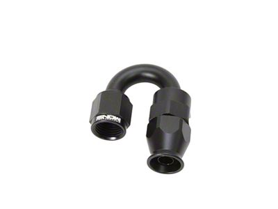 Snow Performance 6AN 180 Degree PTFE Hose End Black - SNF60618