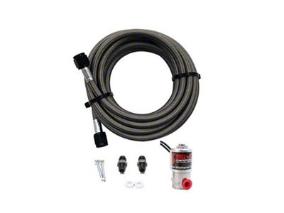 Snow Performance Braided SS Line Trunk Mount Upgrade 4AN SS - SNO-40012-BRD