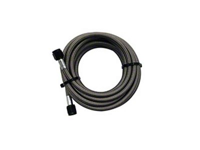 Snow Performance 5ft Stainless Steel Braided Water Line 4AN Black - 800-BRD