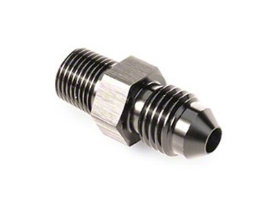 Snow Performance 1/8in NPT To 4AN Straight Water Fitting Black - 804-BRD