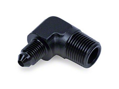 Snow Performance 3/8in NPT to 4AN Elbow Water Fitting Black - 808-BRD
