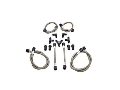 Snow Performance Water Quad Nozzle Stainless Steel Braided Line Upgrade - SNO-40045-BRD