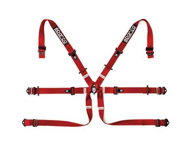 Sparco BELT 6 PNT 2in FORMULA RED - 04819H2RS