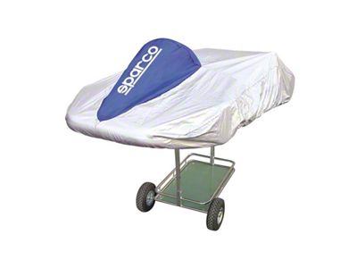 Sparco Kart Cover Silver/Blue - 02712A