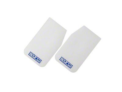 Sparco Mud Flap Pair White