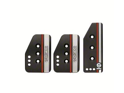 Sparco Pedal Set Settanta Short Black - 037879OP01