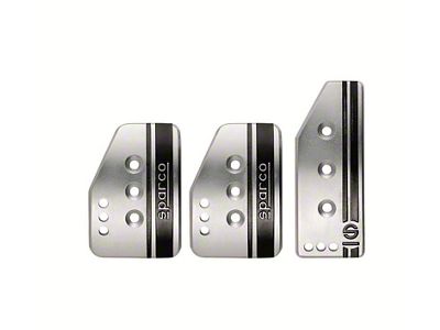Sparco Pedal Set Settanta Short Silver - 037879IT01
