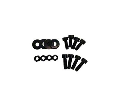 Sparco Seat Hardware Spacer Kit Bottom Mount - Black Zinc - 50001ZN