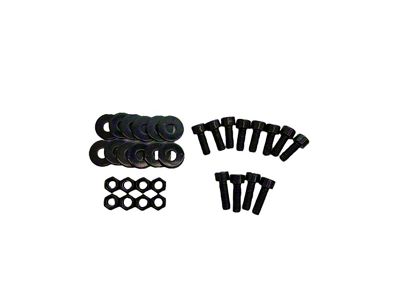 Sparco Seat Hardware Spacer Kit Side Mount - Black Zinc - 50002ZN
