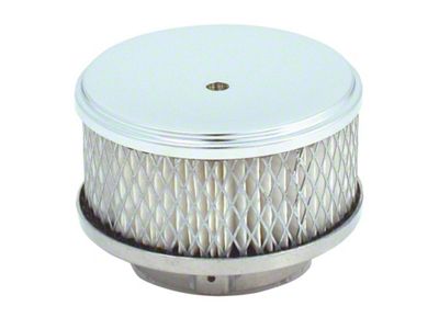 Spectre Air Cleaner 4in. x 2in. Chrome - Paper - 4790