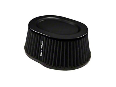 Spectre Conical Air Filter Oval 4in. - Black - HPR9616K