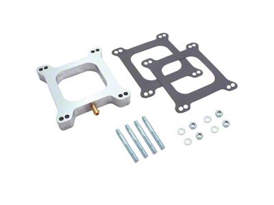 Spectre Carburetor Spacer - 1in. Open w/Tube Aluminum - 5776
