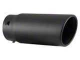 Spectre Slant Cut Style Exhaust Tip; 4.50-Inch; Black (Fits 2.75 to 3.75-Inch Tailpipe)