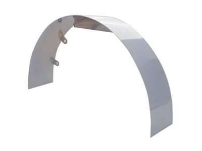 Spectre Radiator Fan Shroud; 5-Inch; Chrome (Universal; Some Adaptation May Be Required)