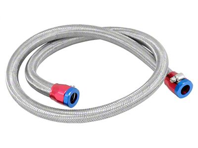 Spectre Stainless Steel Flex Fuel Line 3/8in. ID - 3ft. - 29490