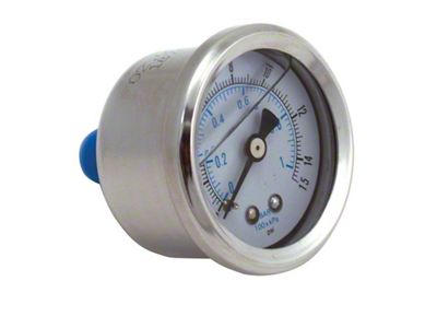 Spectre Fuel Pressure Gauge Liquid Filled 0-15psi - 2515
