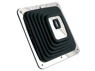 Spectre Shift Boot Large - Black Rubber w/Chrome Plated Steel - 6284