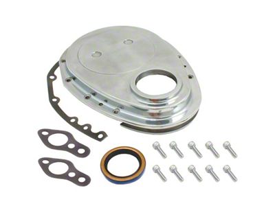 Spectre SB Chevrolet Timing Chain Cover - Polished Aluminum - 4935