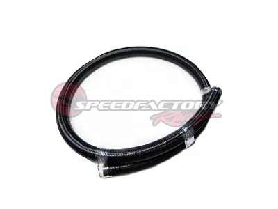 SpeedFactory Racing Black Braided Hose; 16AN; 5-Foot
