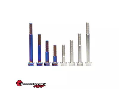 SpeedFactory Racing M8x1.25 Titanium Transmission Case Bolt; 45mm Length; Raw