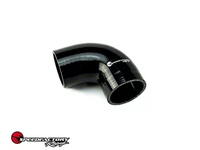 SpeedFactory Racing Silicone 90-Degree Elbow Coupler; 2-Inch; Black