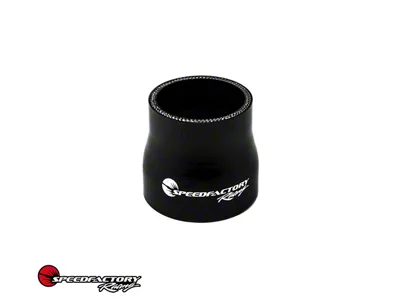 SpeedFactory Racing Silicone Reducer Coupler; 3-Inch to 3.50-Inch; Black