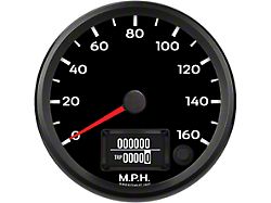 Speedhut Porsche Series 4-Inch GPS Speedometer; 160 MPH (Universal; Some Adaptation May Be Required)
