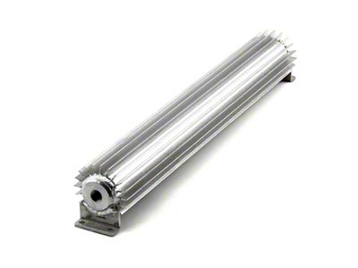 Speedmaster Single Pass Transmission Oil Cooler with Fittings; Silver; 20-Inch (Universal; Some Adaptation May Be Required)
