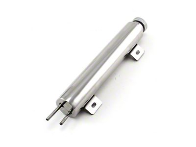 Speedmaster Stainless Steel Overflow Tank with Mounting Bracket Kit; 2-Inch x 15-Inch (Universal; Some Adaptation May Be Required)