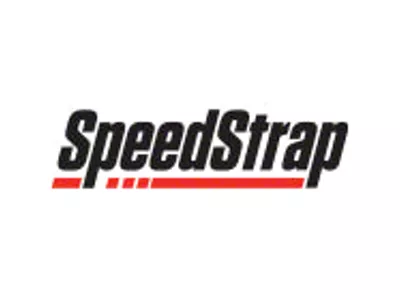 SpeedStrap 2-Inch x 10-Foot Ratchet Tie Down with Twisted Snap Hooks and Axle Strap Combo; Red