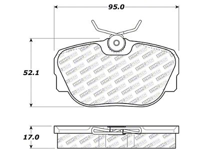 StopTech 87-93 Saab 900 Street Select Brake Pads Front - 305.04930