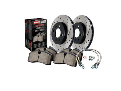 StopTech Sport Axle Pack Drilled Rotor; Rear - 979.62007R
