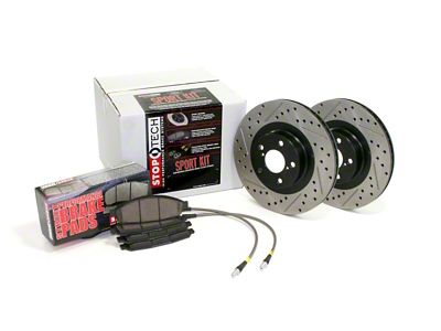 StopTech Sport Axle Pack; Drilled & Slotted; Front - 978.33010F