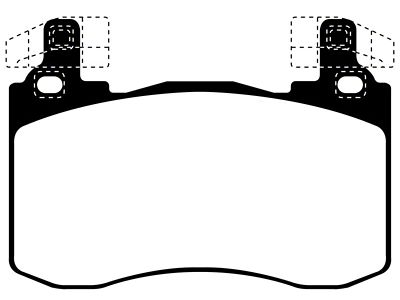 EBC Brakes Greenstuff Brake Pad Sets Fronts Only - DP22356
