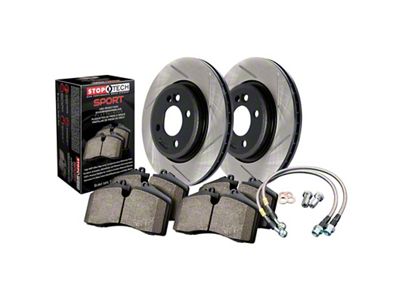StopTech Sport Axle Pack; Slotted; Front - 977.63010F