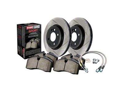 StopTech Sport Axle Pack; Slotted; Rear - 977.33015R