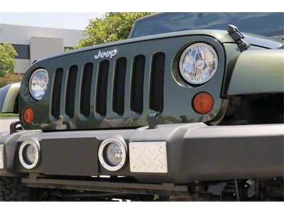 T-REX Grilles Sport Series Grille; Small Mesh; Mild Steel; Black; 1 Pc; Bolt-On; - 46481