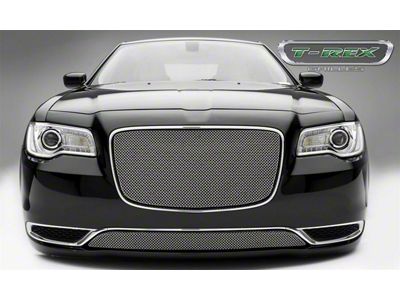 T-REX Grilles Sport Series Grille; Small Mesh; Stainless Steel; Polished; 1 Pc; Overlay; - 44436