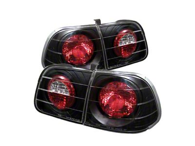 Spyder Auto Honda Civic 99-00 4Dr Euro Style Tail Lights Black - 5005076
